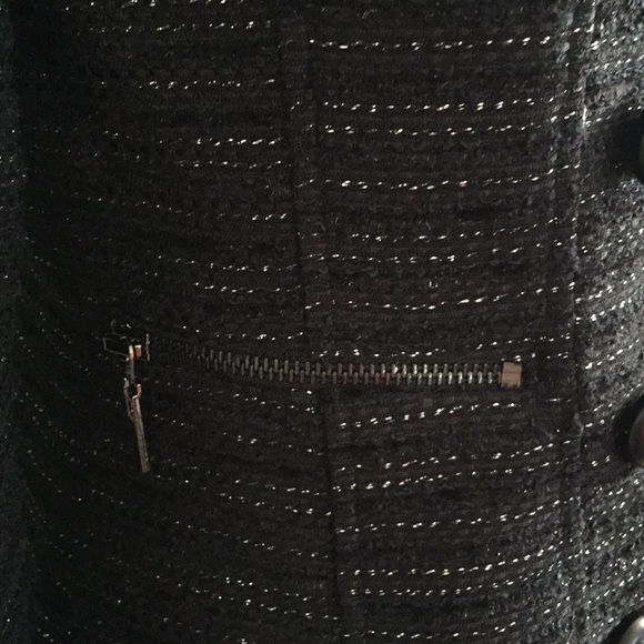 Cache Black Silver Textured Zip Jacket - Picture 4 of 8